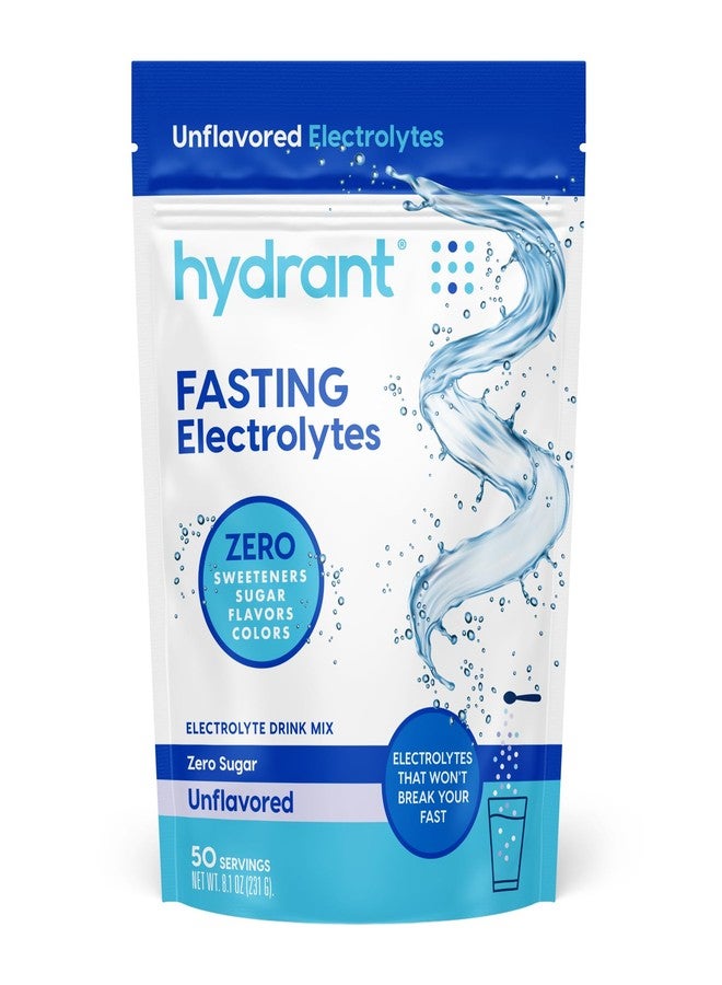 Hydrant - Bulk Fasting Electrolyte Hydration Powder, 50 Servings Sugar-Free Fasting Supplement Powder - Zero Sugar Flavorless Drink Mix for Fasting - Image 1